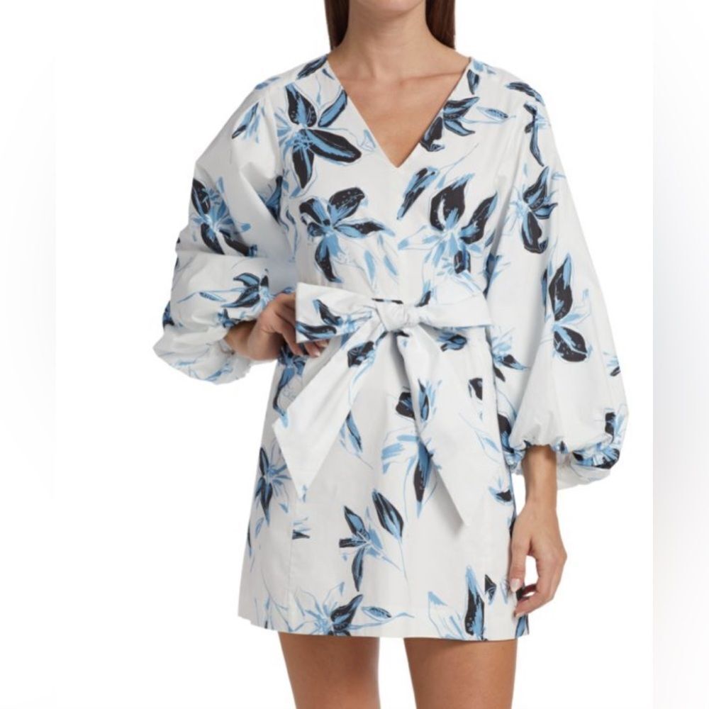TANYA TAYLOR
Loretta Floral Cotton-Blend Poplin Minidress NWT Size 2